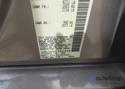 2014 Nissan Altima 2.5 S из США, поврежденный, VIN 1N4AL3AP0EC281396